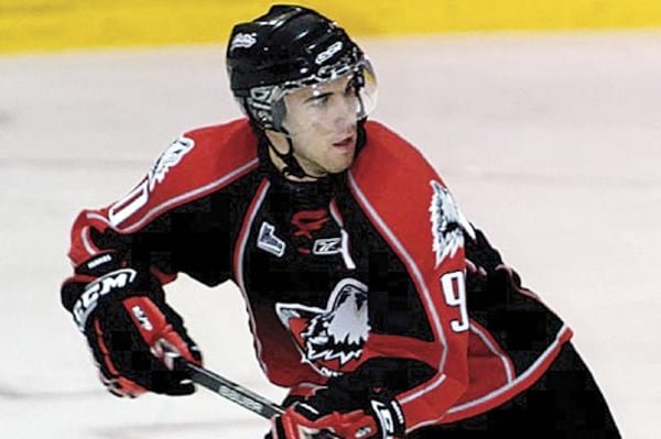 Patrice Cormier dans l'uniforme des Huskies de Rouyn-Noranda.
