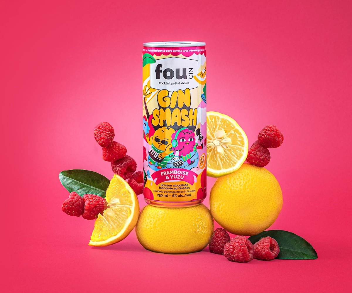 Le Gin Smash framboise et yuzu de Fou Gin