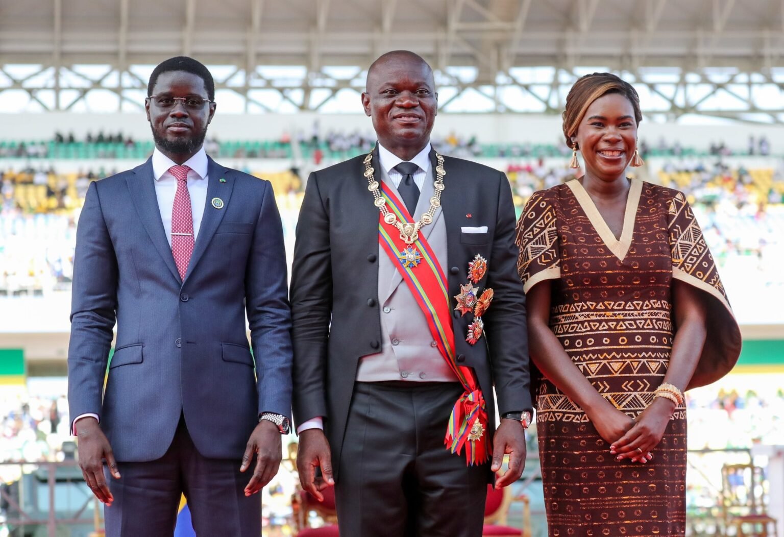 Le Président Bassirou Diomaye a pris part à l’investiture de Brice Oligui Nguema à Libreville