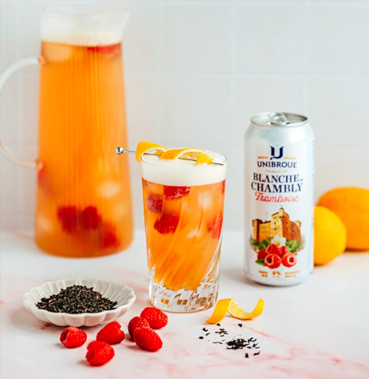 La Blanche de Chambly framboise et thé noir d’Unibroue