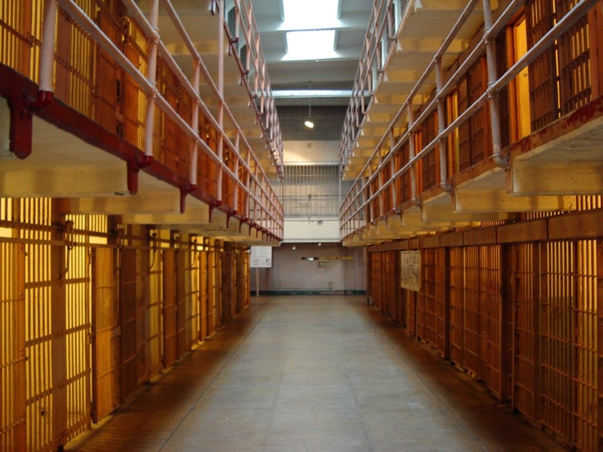Les cellules de la prison d'Alcatraz.