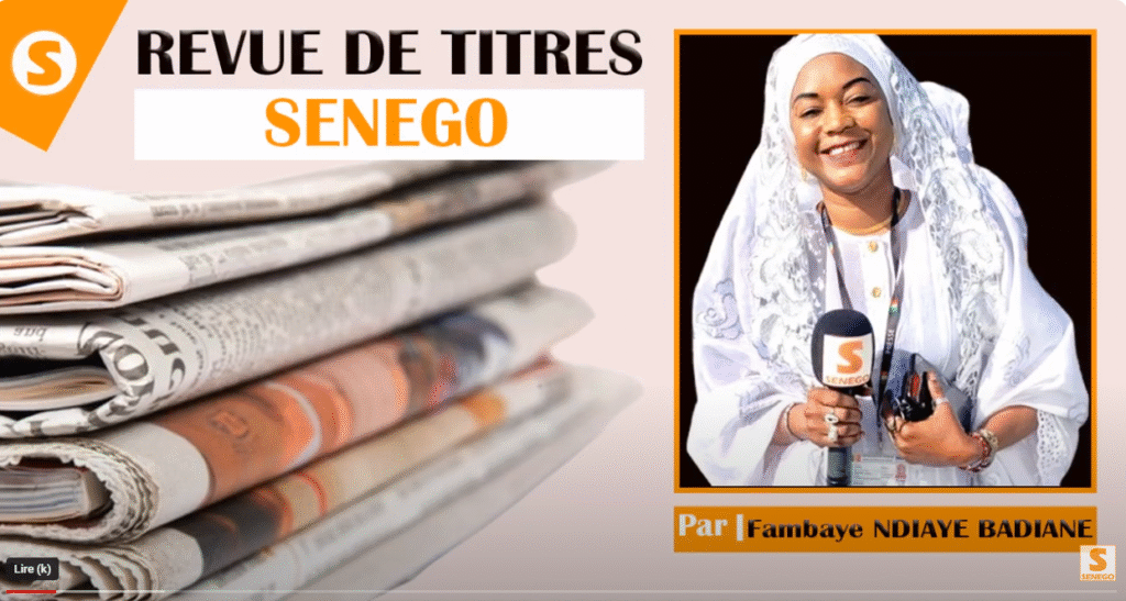 Presse Du Jour – Aliments de rue contaminés, la bombe sanitaire qui menace les Sénégalais (Senego TV)