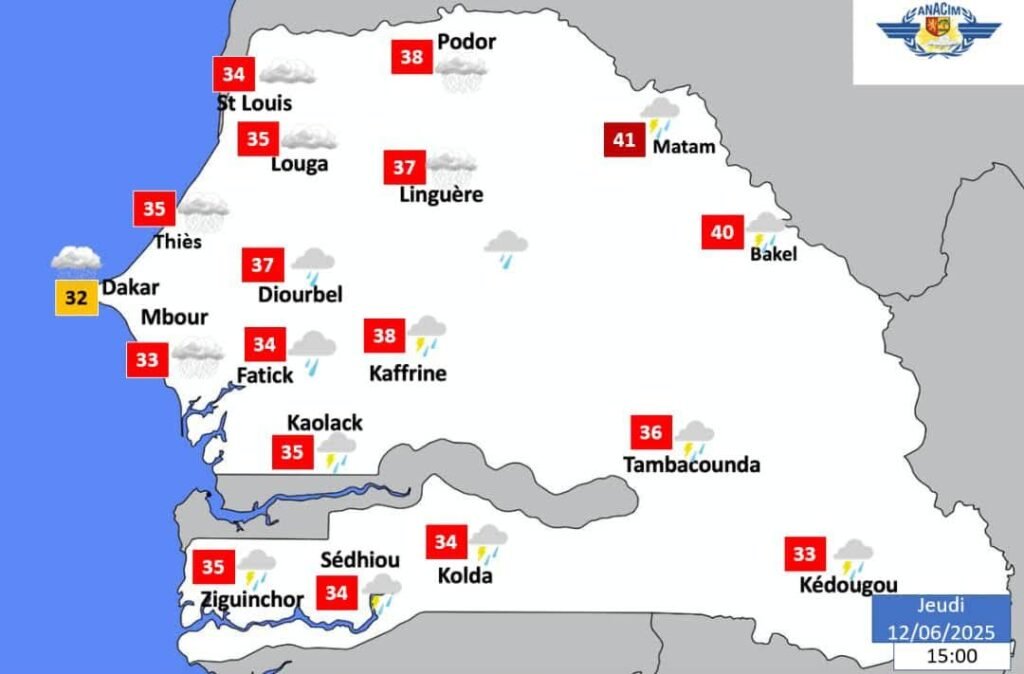 Alerte météo ! Orages attendus au sud, la chaleur persiste à l’intérieur du pays