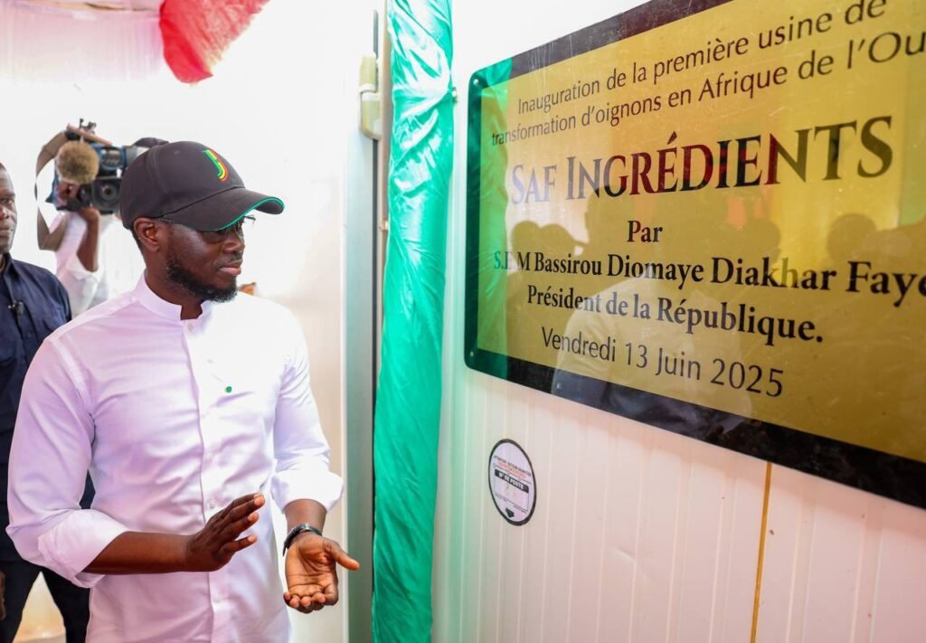 Tournée économique : le président Diomaye a inauguré l’usine SAF Ingrédients, située à Ross Béthio