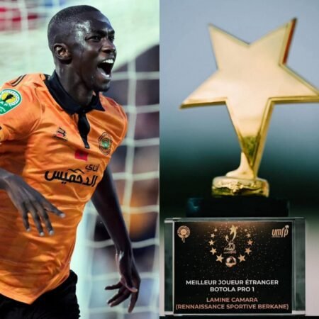 Botola pro : Mamadou Lamine Camara élu meilleur joueur étranger du championnat marocain