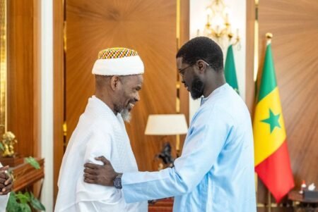 Audience : Le Chef de l’Etat a reçu le Khalife général du Fouladou, Thierno Mouhamadou Mounirou Baldé
