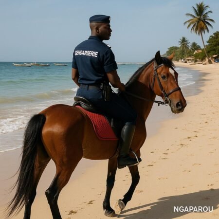 la gendarmerie en patrouille à cheval ( video )