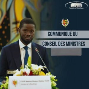 Communiqué du conseil des ministres du mercredi 22 octobre