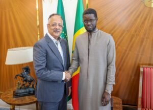 Bassirou Diomaye Faye reçoit le PDG du groupe Sudatel Telecom