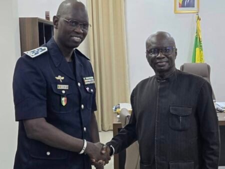 Audience : Omar Pène reçu par Mame Seydou Ndour, Directeur général de la Police nationale