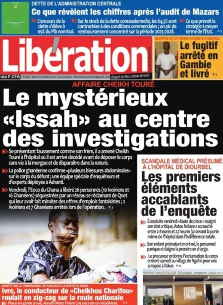 Découvrez les Unes des journaux sénégalais du mardi 21 octobre 2025